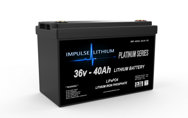 Impulse Lithium 36v 40Ah Platinum Series LiFePO4 Lithium Battery