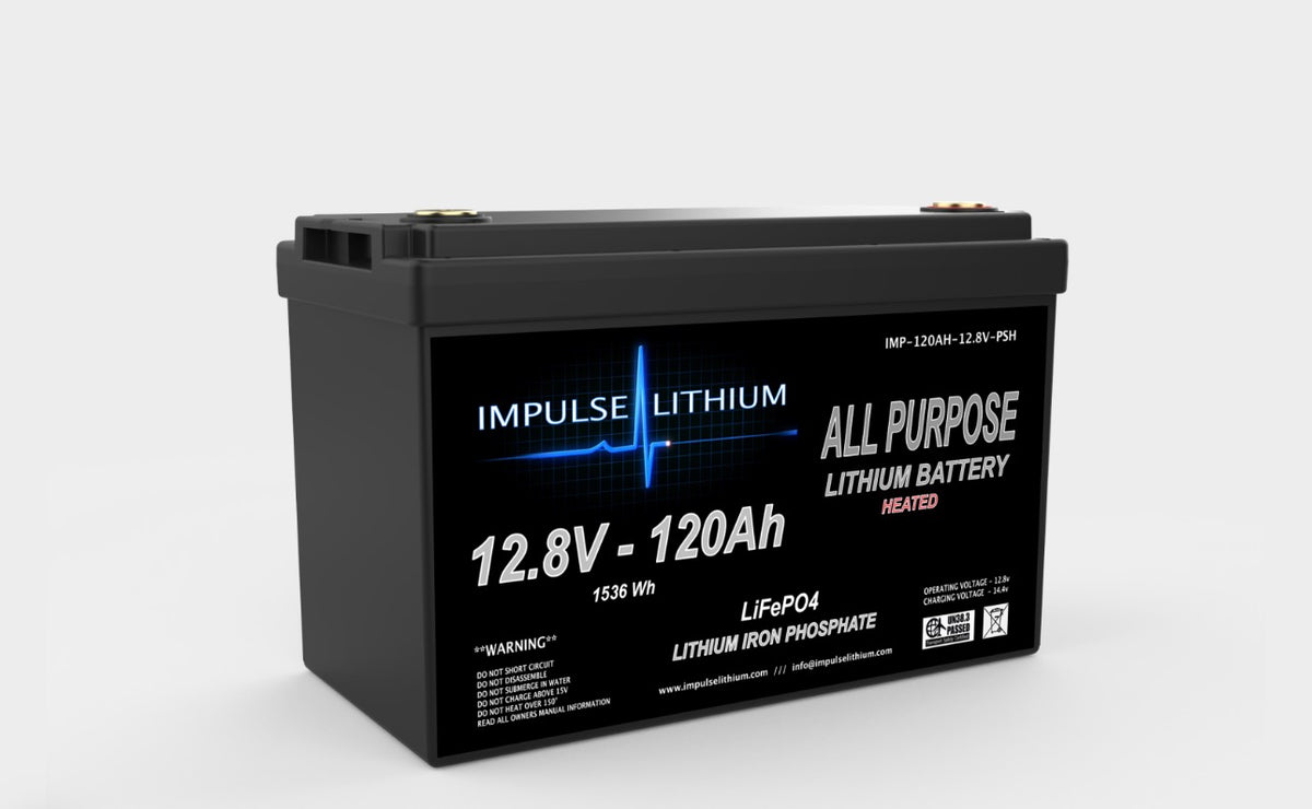 Impulse Lithium 12V 120AH All Purpose LiFePO4 Lithium Battery